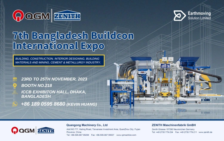 Conheça QGM-ZENITH no Bangladesh 2023 Buildcon
