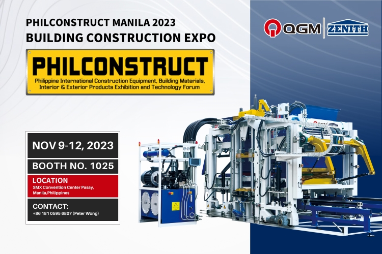 Convite do Grupo QGM para PHIL CONSTRUCT MANILA 2023