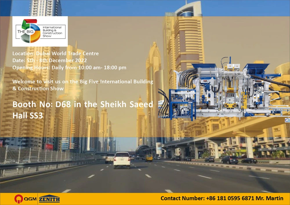 Grupo QGM participará do BIG 5 Show UAE 2022