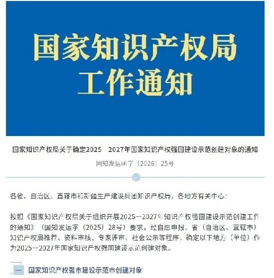 Quangong Machinery Co., Ltd. foi selecionada como candidata para a Empresa Nacional de Demonstração de Propriedade Intelectual.
