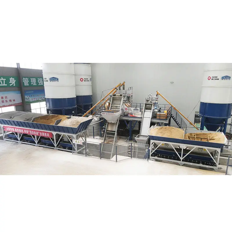 Estação de dosagem para fabricação de tijolos