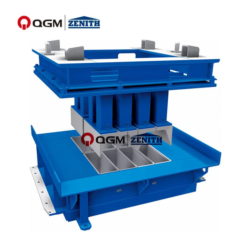 Molde para blocos de meio-fio de concreto